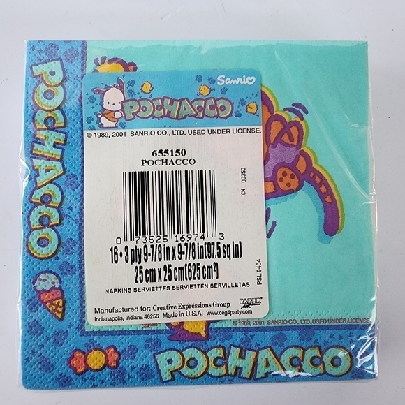 NWT Pochacco Sanrio Dog Birthday Party Supplies Bundle Kit - Picture 4 of 12